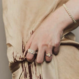 925 Silver Dogwood Flower Ring - floysun