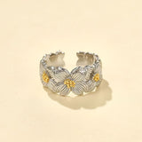 925 Silver Dogwood Flower Ring - floysun