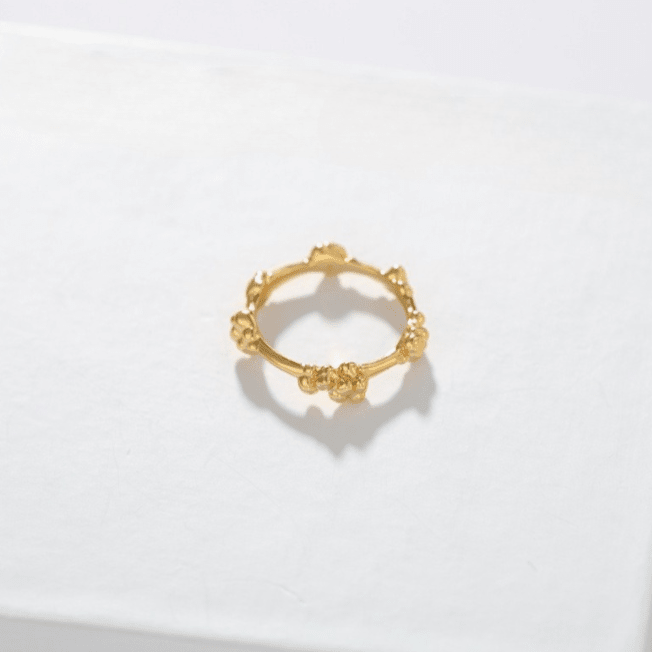 925 Silver Double Flower Ring - floysun