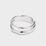 925 Silver Double Line Ring - floysun