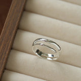 925 Silver Double Line Ring - floysun