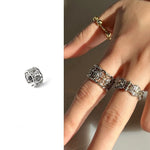 925 Silver Floral Filigree Ring - floysun