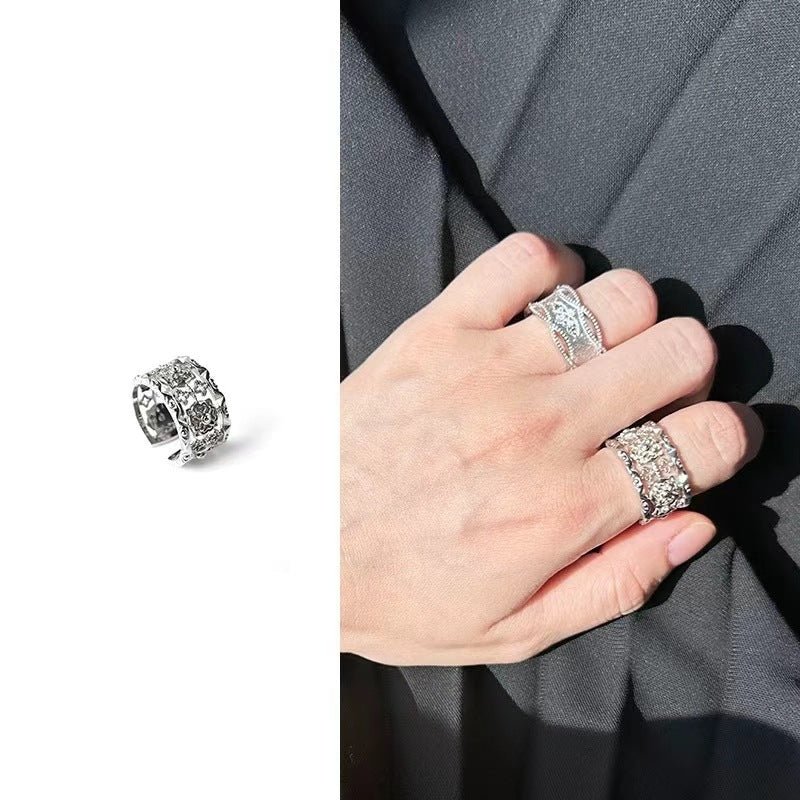 925 Silver Floral Filigree Ring - floysun