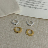 925 Silver Gold Hoop Earrings - floysun