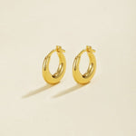925 Silver Gold Hoop Earrings - floysun