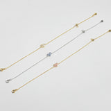 925 Silver Heart Drop Bracelet - floysun