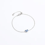 925 Silver Heart Drop Bracelet - floysun