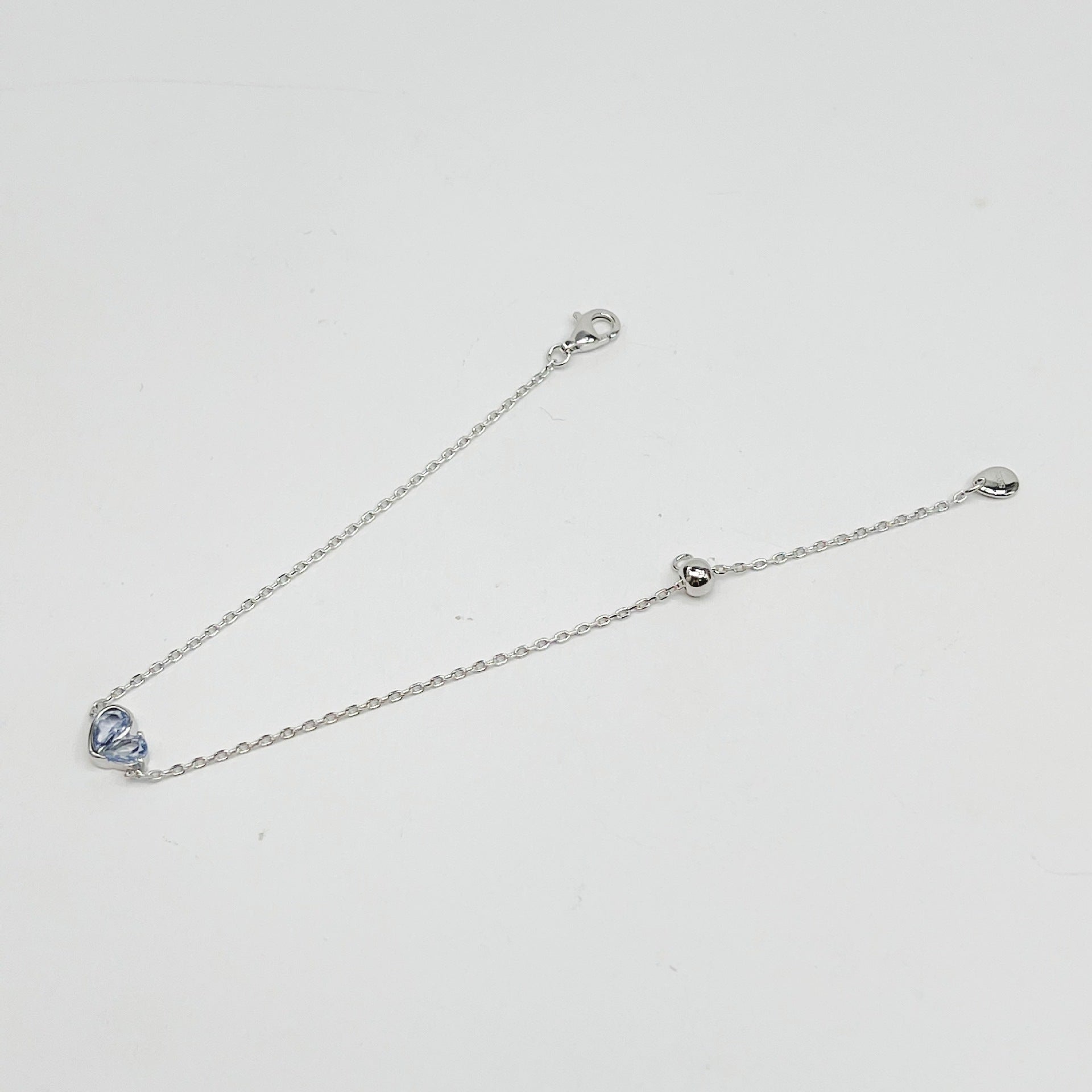 925 Silver Heart Drop Bracelet - floysun