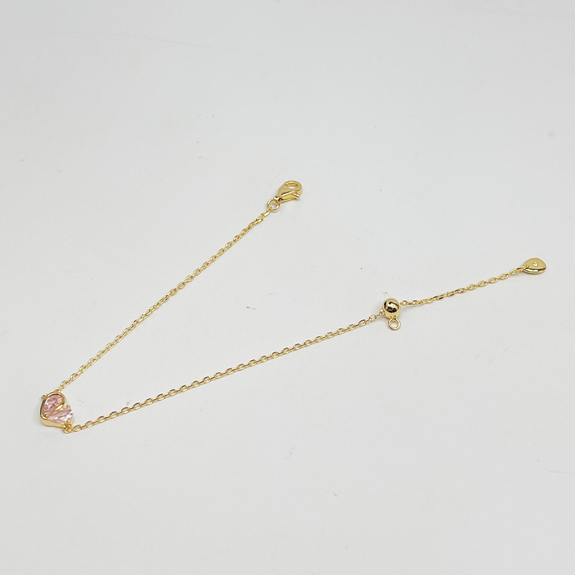 925 Silver Heart Drop Bracelet - floysun