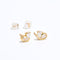 925 Silver Heart Drop Stud Earrings - floysun