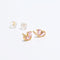 925 Silver Heart Drop Stud Earrings - floysun