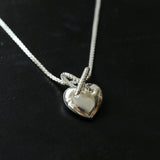 925 Silver Heart Pendant Necklace - floysun