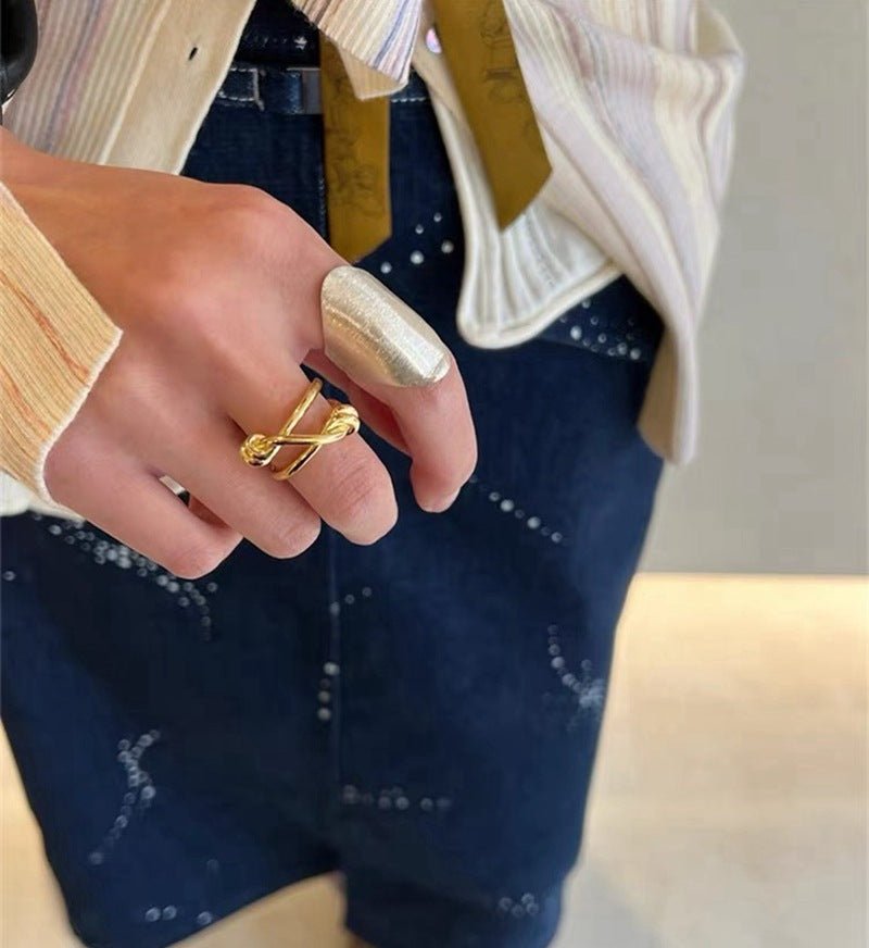 925 Silver Knot Ring - floysun