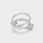 925 Silver Knot Ring - floysun