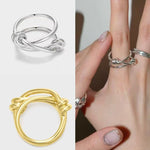 925 Silver Knot Ring - floysun