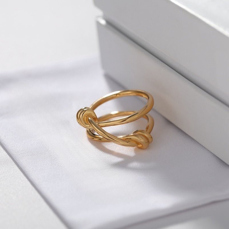 925 Silver Knot Ring - floysun