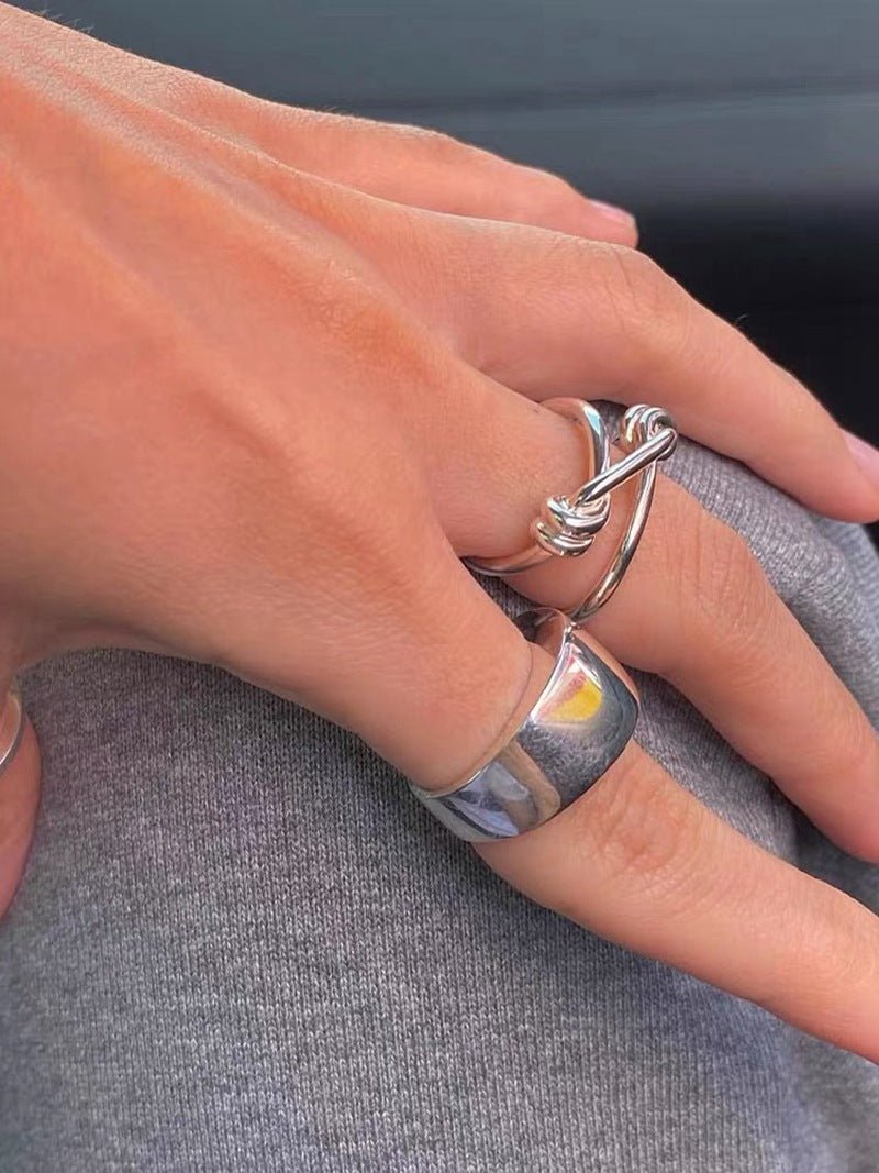 925 Silver Knot Ring - floysun