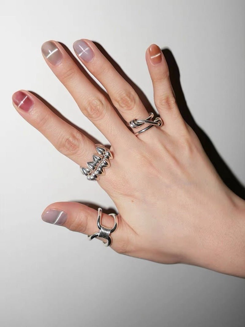 925 Silver Knot Ring - floysun