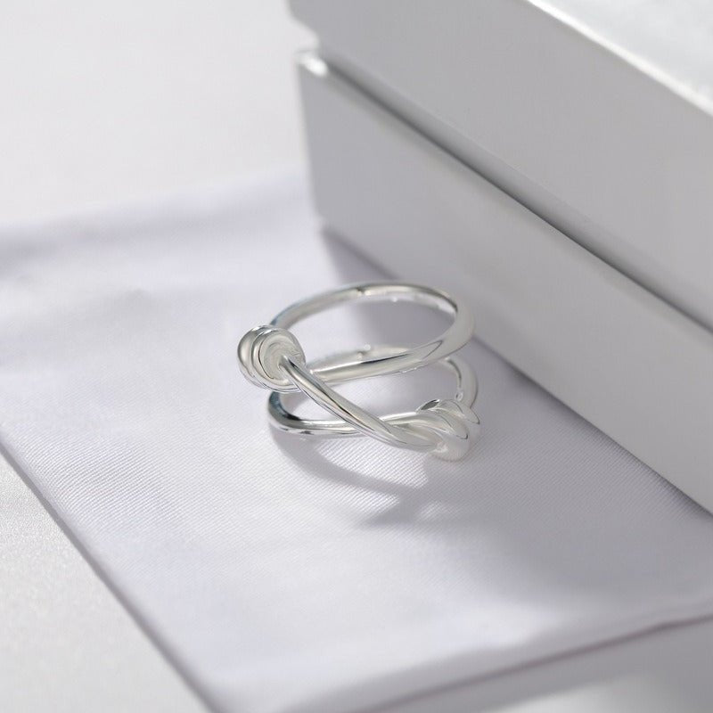 925 Silver Knot Ring - floysun