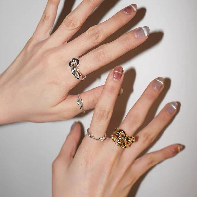 925 Silver Knot Wrap Ring - floysun
