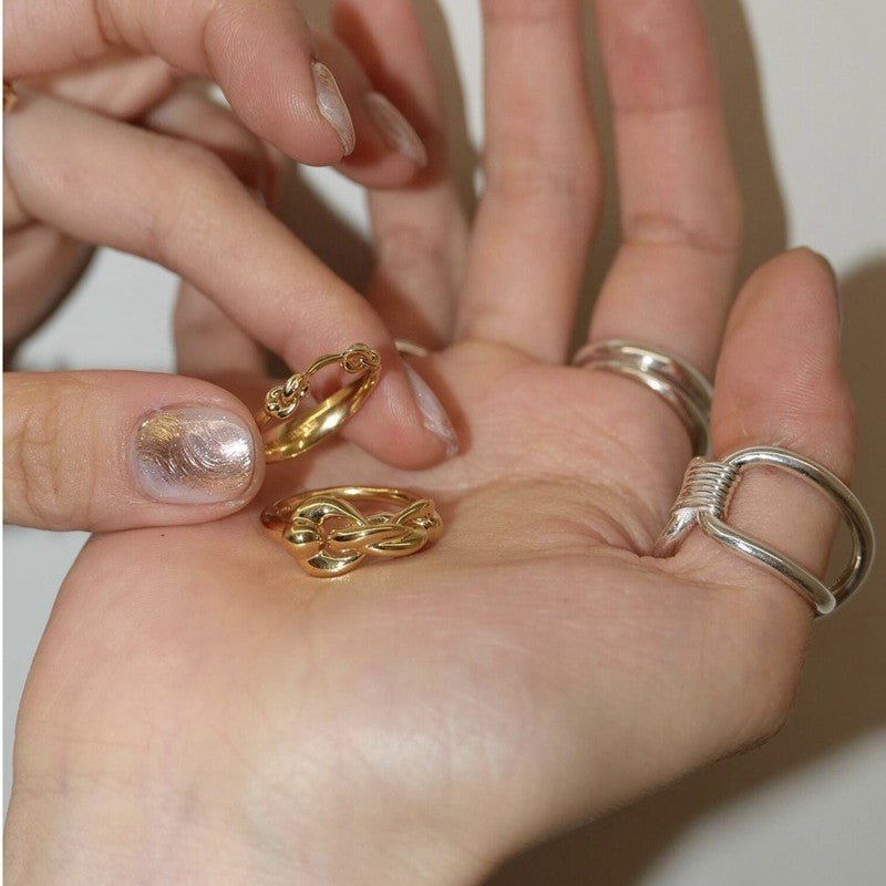 925 Silver Knot Wrap Ring - floysun