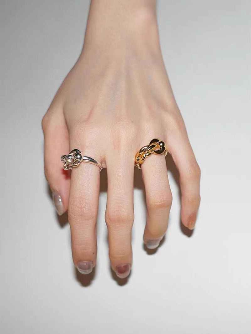 925 Silver Knot Wrap Ring - floysun