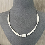 925 Silver Matte Black Red Agate Necklace - floysun