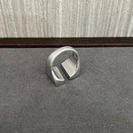 925 Silver Matte Black Red Agate Ring - floysun