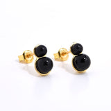 925 Silver Mini Gourd Pearl Stud Earrings - floysun