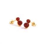 925 Silver Mini Gourd Pearl Stud Earrings - floysun