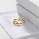 925 Silver Single Flower Ring Stacking Rings - floysun