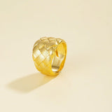 925 Silver Textured Dome Ring - floysun