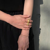 925 Silver Textured Dome Ring - floysun