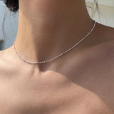 925 Silver Turquoise Key Necklace - floysun