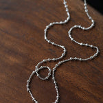 925 Silver Turquoise Key Necklace - floysun