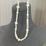 925 Silver White Mother of Pearl Beaded Necklace - floysun