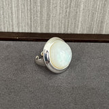 925 Silver White Mother of Pearl Open Ring - floysun