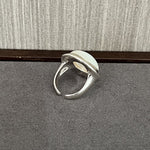 925 Silver White Mother of Pearl Open Ring - floysun
