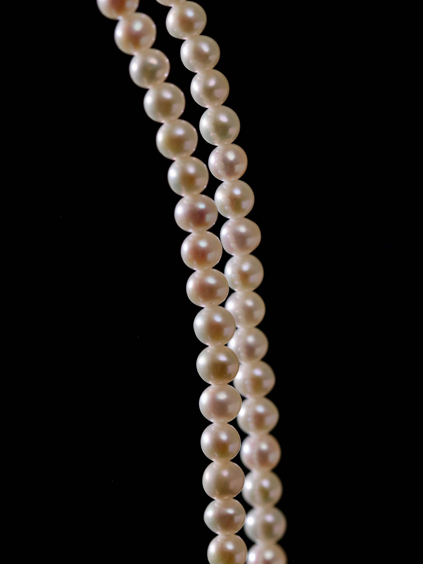925 Sterling Silver Baby Pearl & Stardust Pearl Necklace Set - floysun