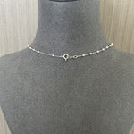 925 Sterling Silver Heart Cross Lariat Necklace - floysun