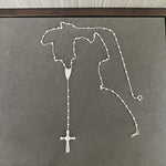 925 Sterling Silver Heart Cross Lariat Necklace - floysun