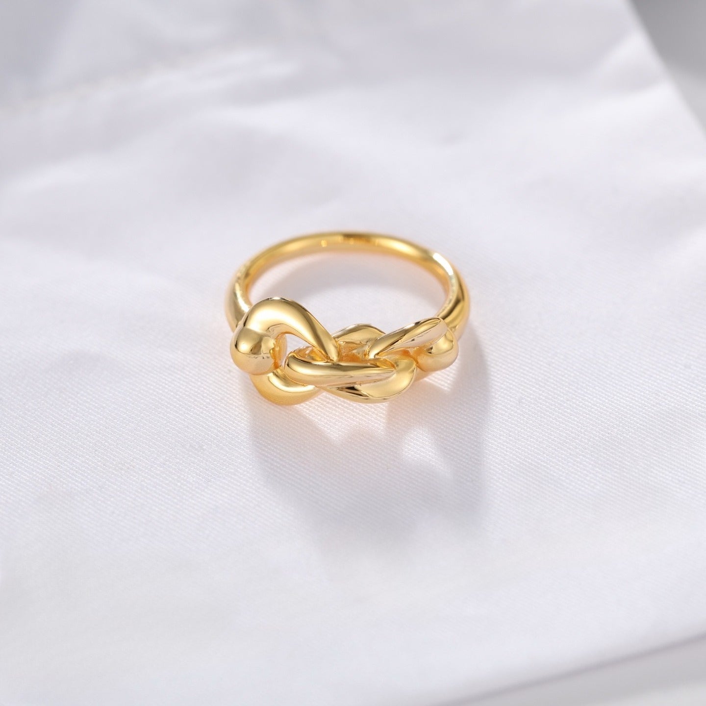 925 Sterling Silver Interlocking Link Ring - floysun