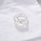 925 Sterling Silver Interlocking Link Ring - floysun