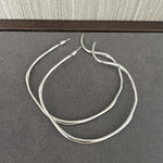 925 Sterling Silver Irregular Simple Large Hoop Earrings - floysun