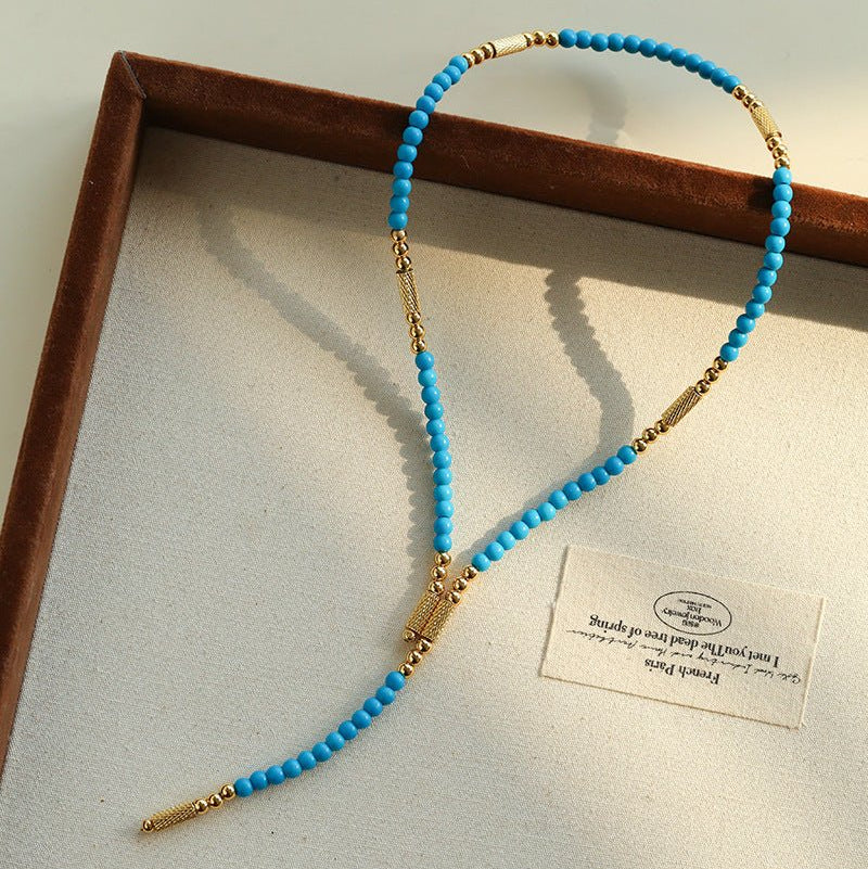 925 Sterling Silver Magnetic Turquoise Convertible Necklace & Bracelet - floysun