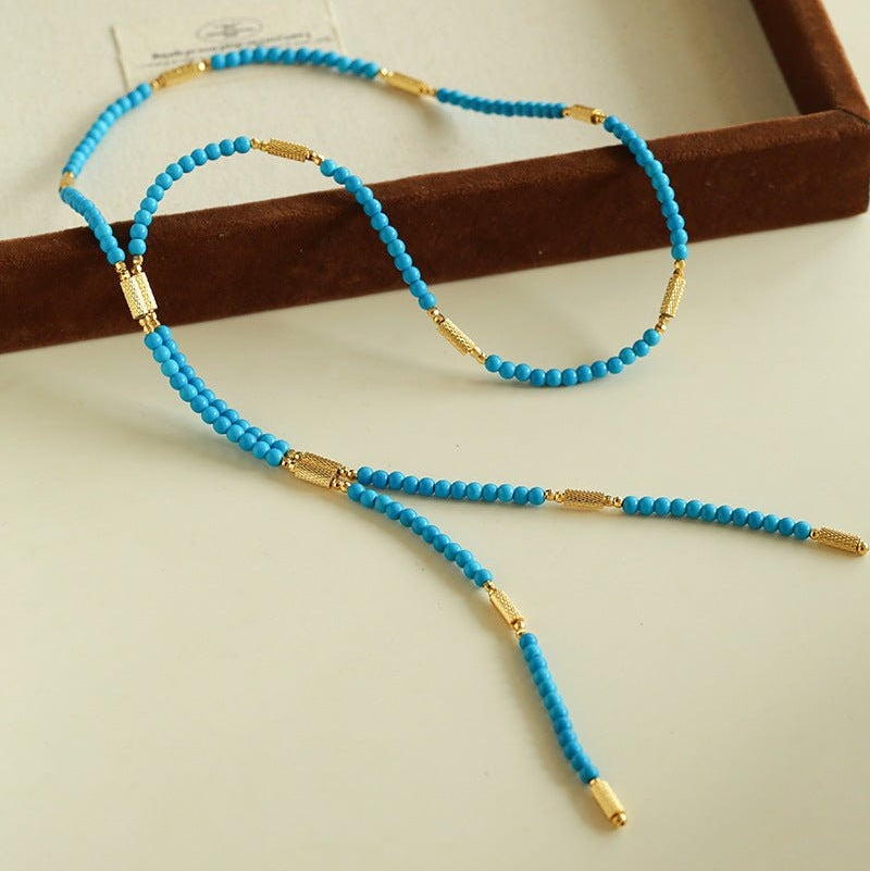 925 Sterling Silver Magnetic Turquoise Convertible Necklace & Bracelet - floysun
