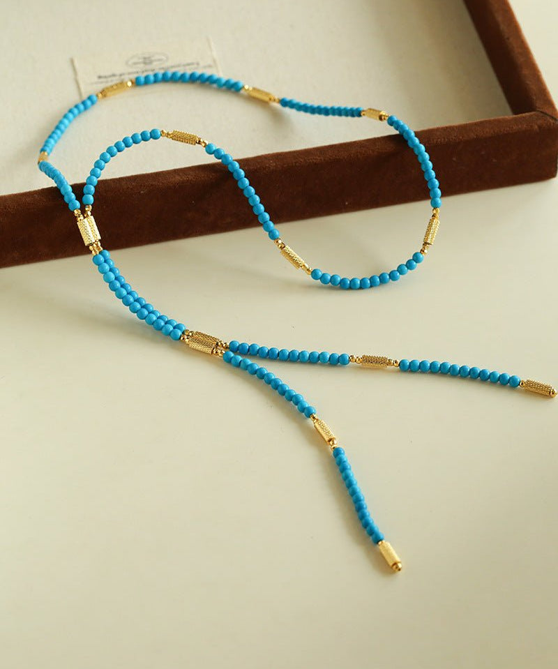 925 Sterling Silver Magnetic Turquoise Convertible Necklace & Bracelet - floysun