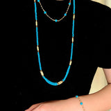 925 Sterling Silver Magnetic Turquoise Convertible Necklace & Bracelet - floysun