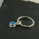 925 Sterling Silver Oval Turquoise Ring - floysun