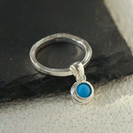 925 Sterling Silver Oval Turquoise Ring - floysun